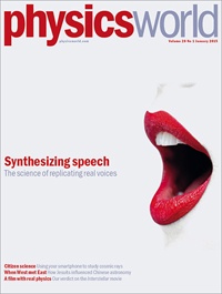 Physics World cover, Jan 2015.